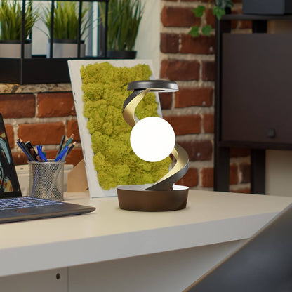 2-in-1 Rotating Moon Lamp with Wireless Charging