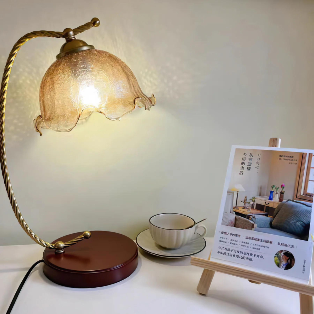 Gemstone Lamp with Adjustable Light and Wireless Features