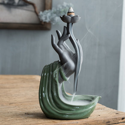 Backflow Waterfall Ceramic Incense Burners