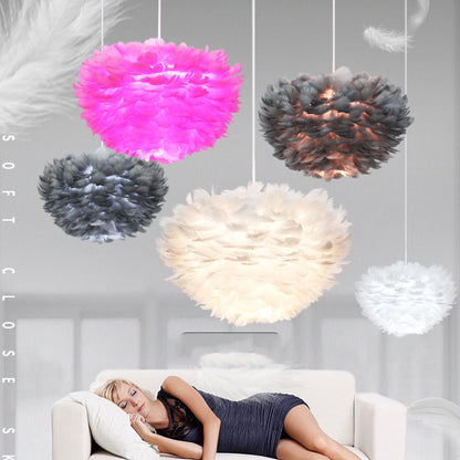 Feather Chandelier Pendant Light