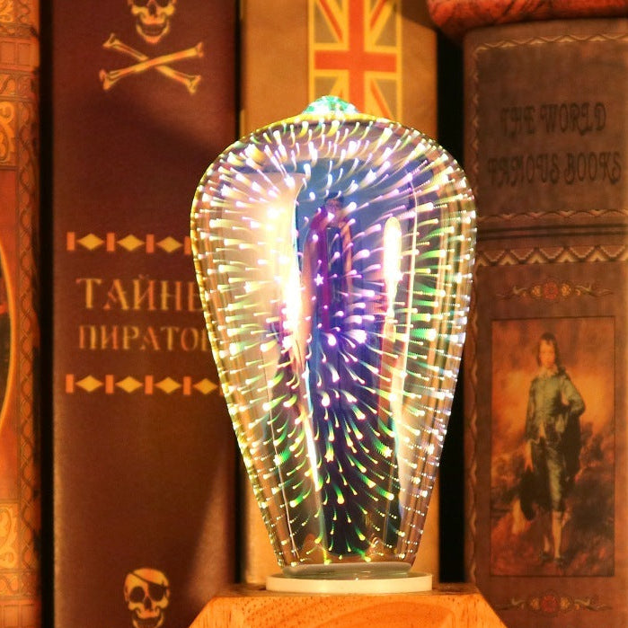 3D Fireworks Decorative Edison Light Bulb