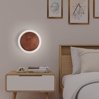 Modern Walnut Wall Lamp