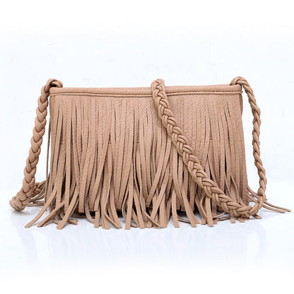 Hand-woven Tassel Bag Shoulder Crossbody Bag