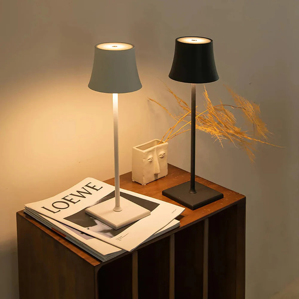 Golden Ambient Glow Wireless Table Lamp