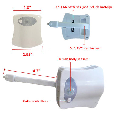 Motion Sensor LED Toilet Night Light with Induction Detection