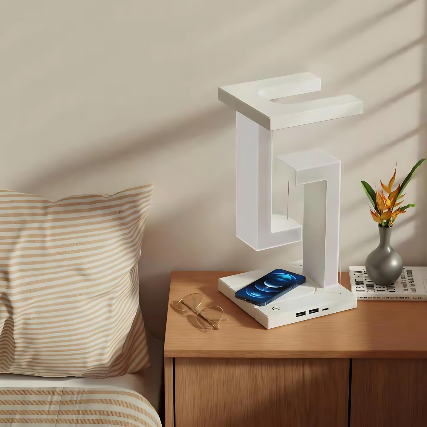 Floating Balance Lamp with Wireless Charging