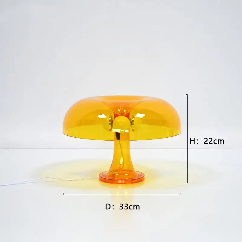 Luxury Transparent Mushroom Table Lamp