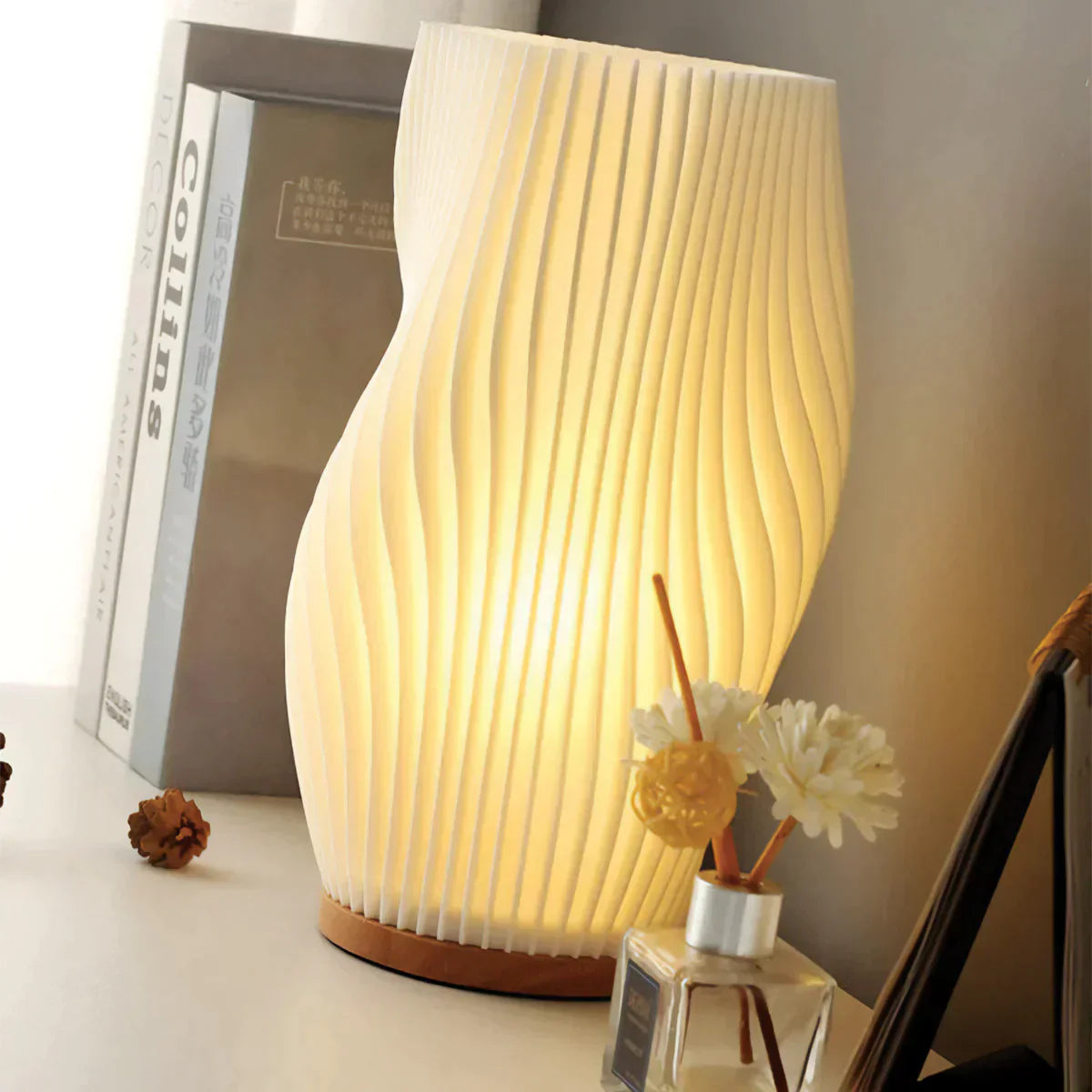 Serene Wireless Wavecrest Dimmable Lamp