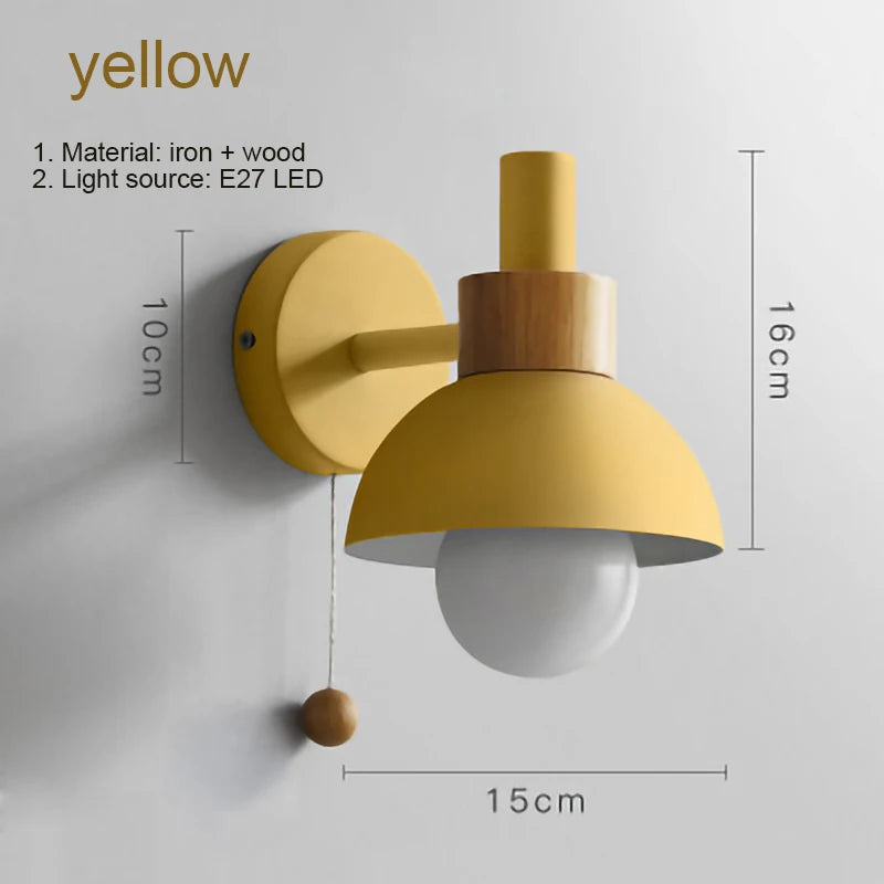 Yellow Macaron Wall Lamp