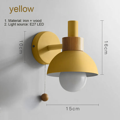 Yellow Macaron Wall Lamp