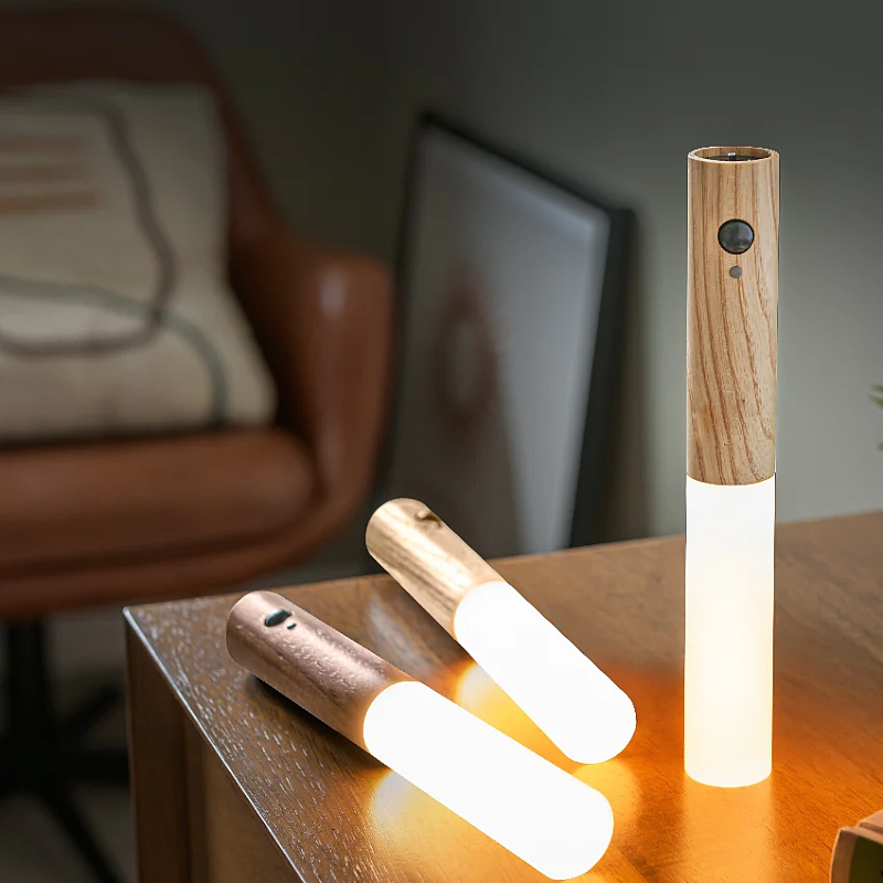 Magnetic Wooden Wall Light