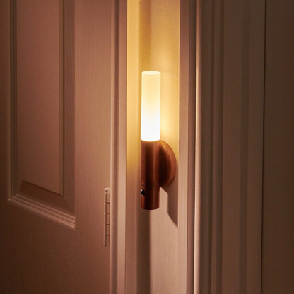 Magnetic Wooden Wall Light