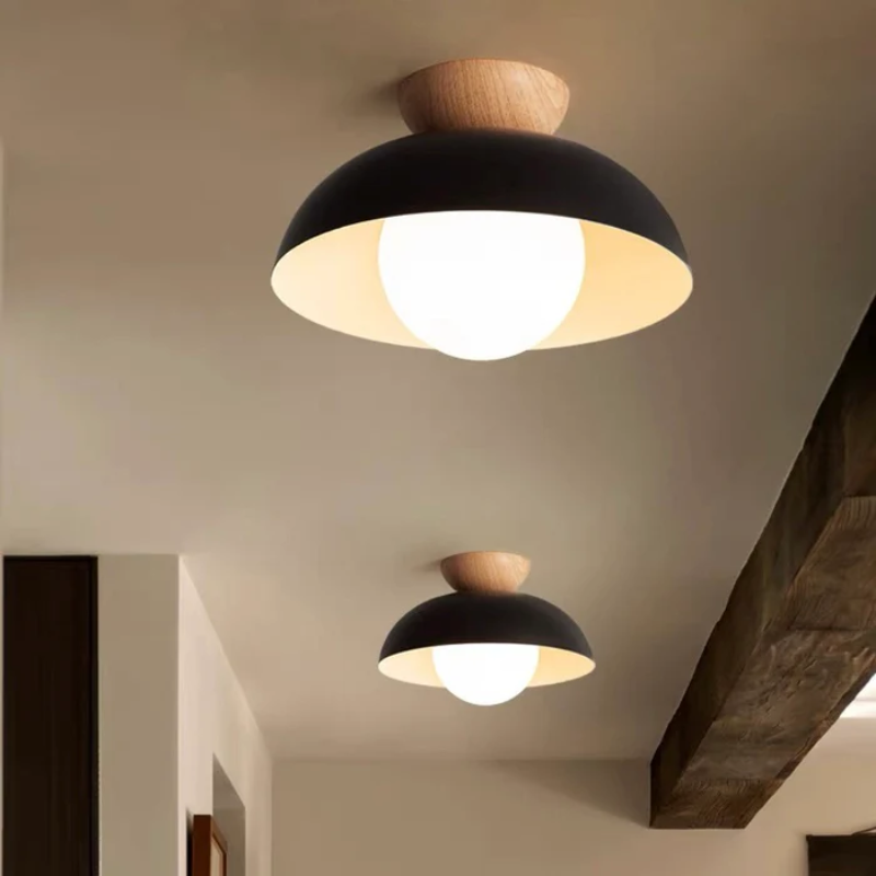 Nordic Wooden LED Ceiling Light