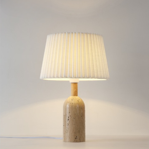 Travertine Retro Japanese Style Table Lamp