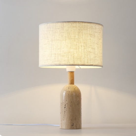 Travertine Retro Japanese Style Table Lamp