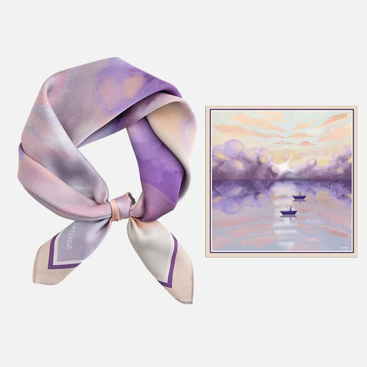 Premium Sea Painting Square Scarf