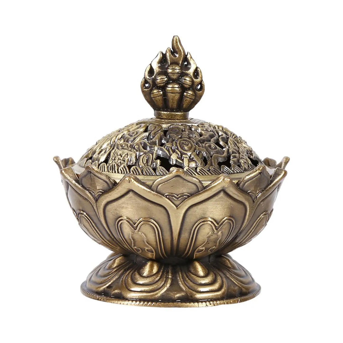 Chinese Zinc Alloy Backflow Incense Holder