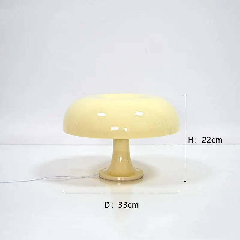 Solid Color Mushroom Table Lamp