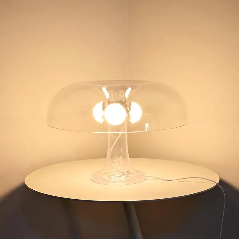 Luxury Transparent Mushroom Table Lamp