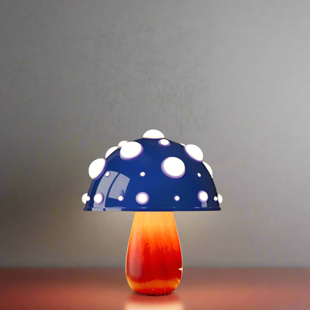 Fly Amanita Mushroom Lamp Grainy Base