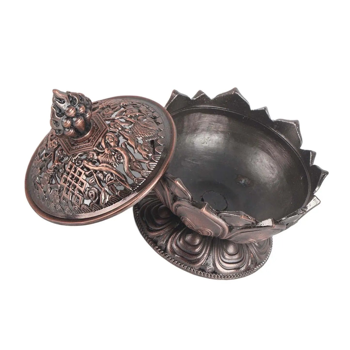 Chinese Zinc Alloy Backflow Incense Holder