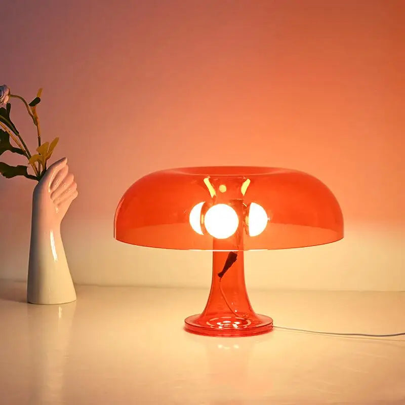 Luxury Transparent Mushroom Table Lamp