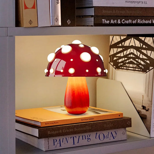 Fly Amanita Mushroom Lamp Grainy Base