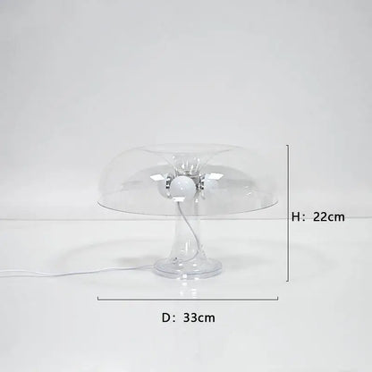 Luxury Transparent Mushroom Table Lamp