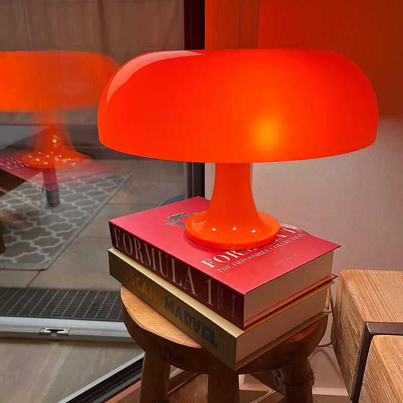 Solid Color Mushroom Table Lamp