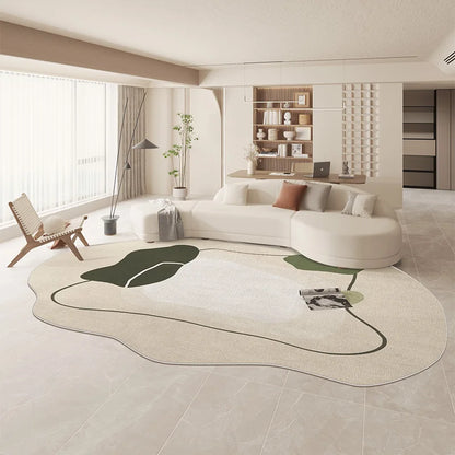 Large Area Rugs for Bedroom Nordic Living Room Decoration Shaped Carpet Irregular Plush Lounge Rug Thickened Washable Floor Mat