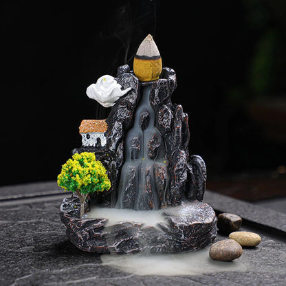 Janpanese Mountains BackflowWaterfall Incense Burner Aromatherapy Ornament