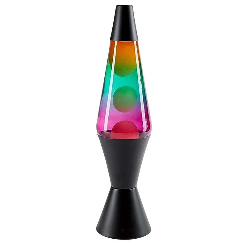 Colorful Lava Lamp | 14" Tall Base And Lid Includes 30W Bulb | Classic/Retro Liquid Motion Lamp | Multicolor Dynamic Spot Effect