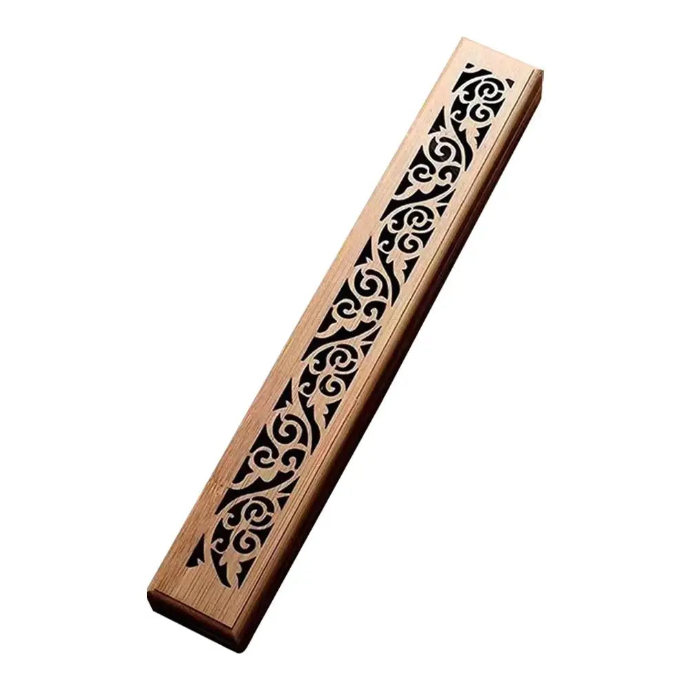 Natural Bamboo Incense Burner With Laying Plate