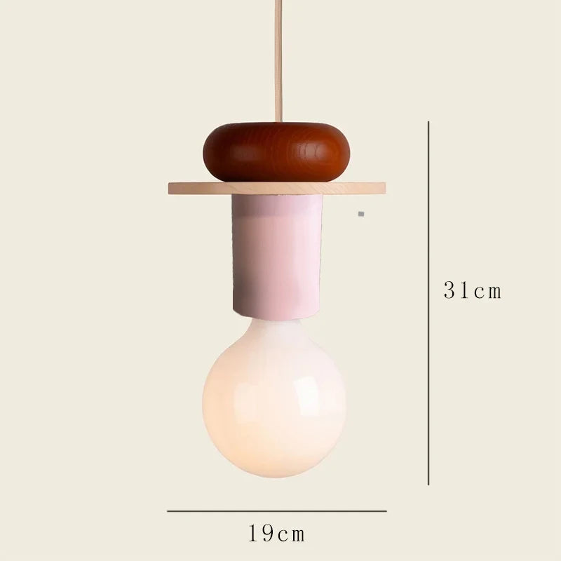 Nordic Lamp Wood LED Pendant Lights Kitchen Home Decor Hanglamp Restaurant Ceiling Chandelier Luminaire Bedroom Light Fixture