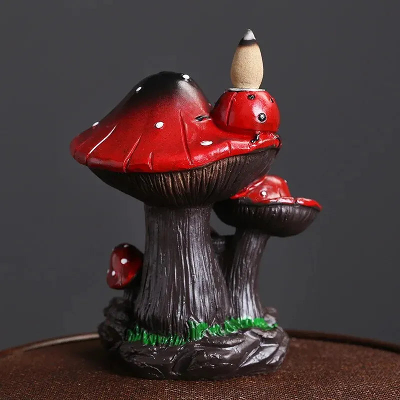 Mushroom Waterfall Backflow Incense Holder