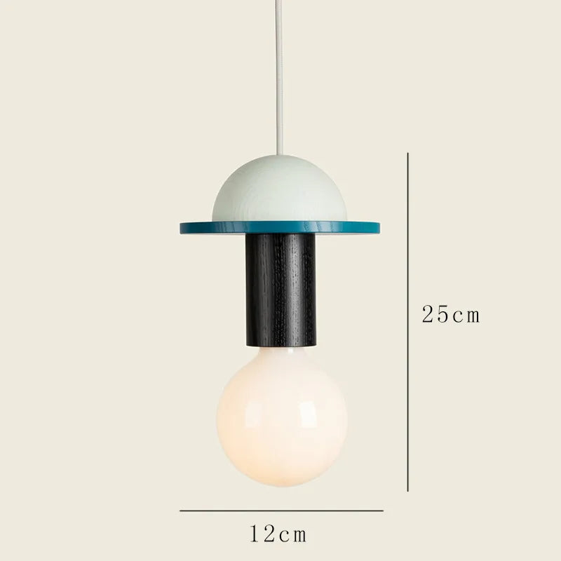 Nordic Lamp Wood LED Pendant Lights Kitchen Home Decor Hanglamp Restaurant Ceiling Chandelier Luminaire Bedroom Light Fixture