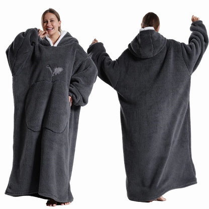 Extra Long Apple Warm Wearable Blanket (55" / 140cm)