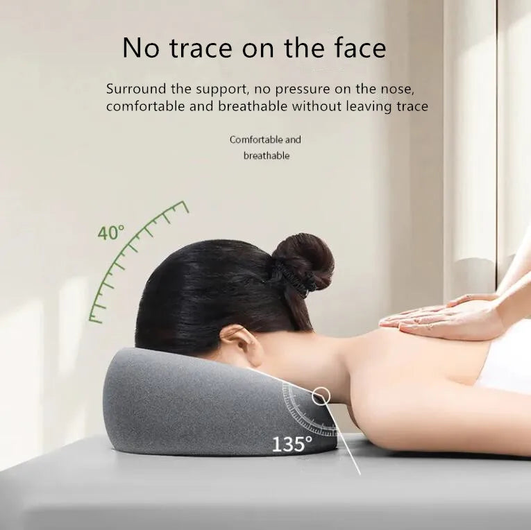 Ergonomics Breathable Memory Foam Face Pillow