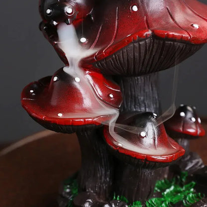 Mushroom Waterfall Backflow Incense Holder