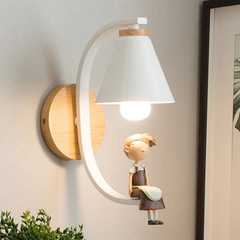 White Whimsical Glow Wall Lamp