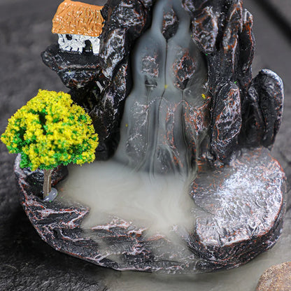 Janpanese Mountains BackflowWaterfall Incense Burner Aromatherapy Ornament