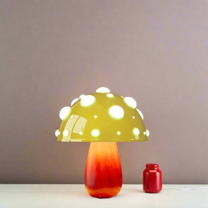 Fly Amanita Mushroom Lamp Grainy Base