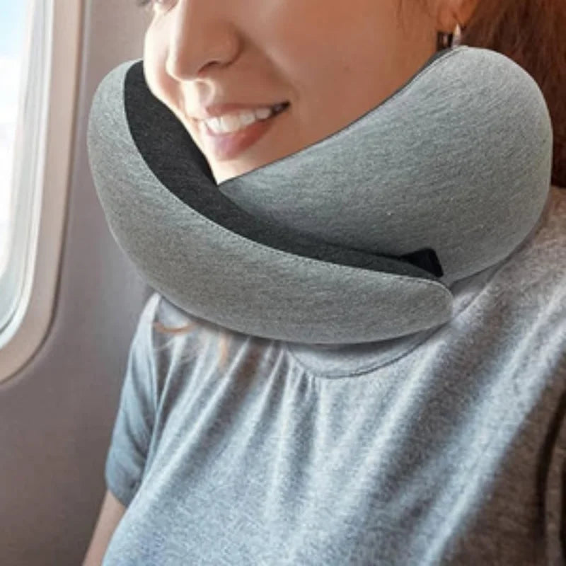 Portable U-Shaped Travel Pillow Neck Cushion