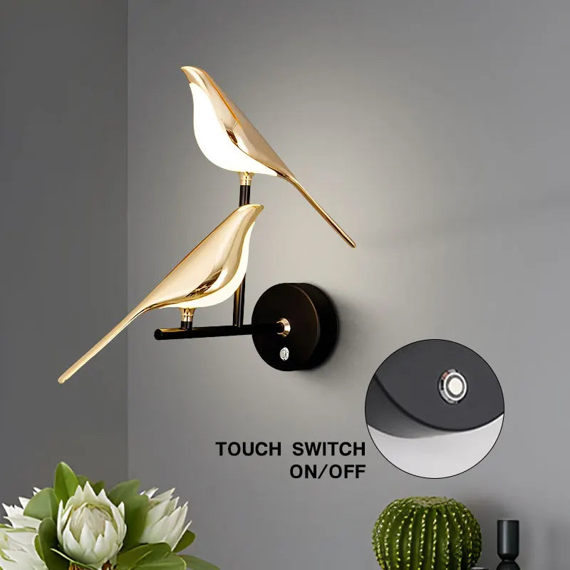 Creative Bird 360° Rotatable LED Wall Lamp