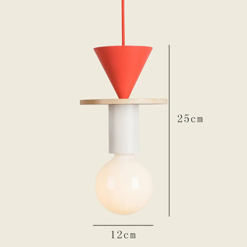 Nordic Lamp Wood LED Pendant Lights Kitchen Home Decor Hanglamp Restaurant Ceiling Chandelier Luminaire Bedroom Light Fixture