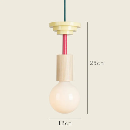 Nordic Lamp Wood LED Pendant Lights Kitchen Home Decor Hanglamp Restaurant Ceiling Chandelier Luminaire Bedroom Light Fixture