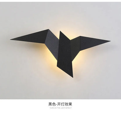 New Nordic LED bird wall lamps Bedroom Decor Wall Lights Indoor Modern Lighting For Home Stairs Bedroom Bedside Light fixtures