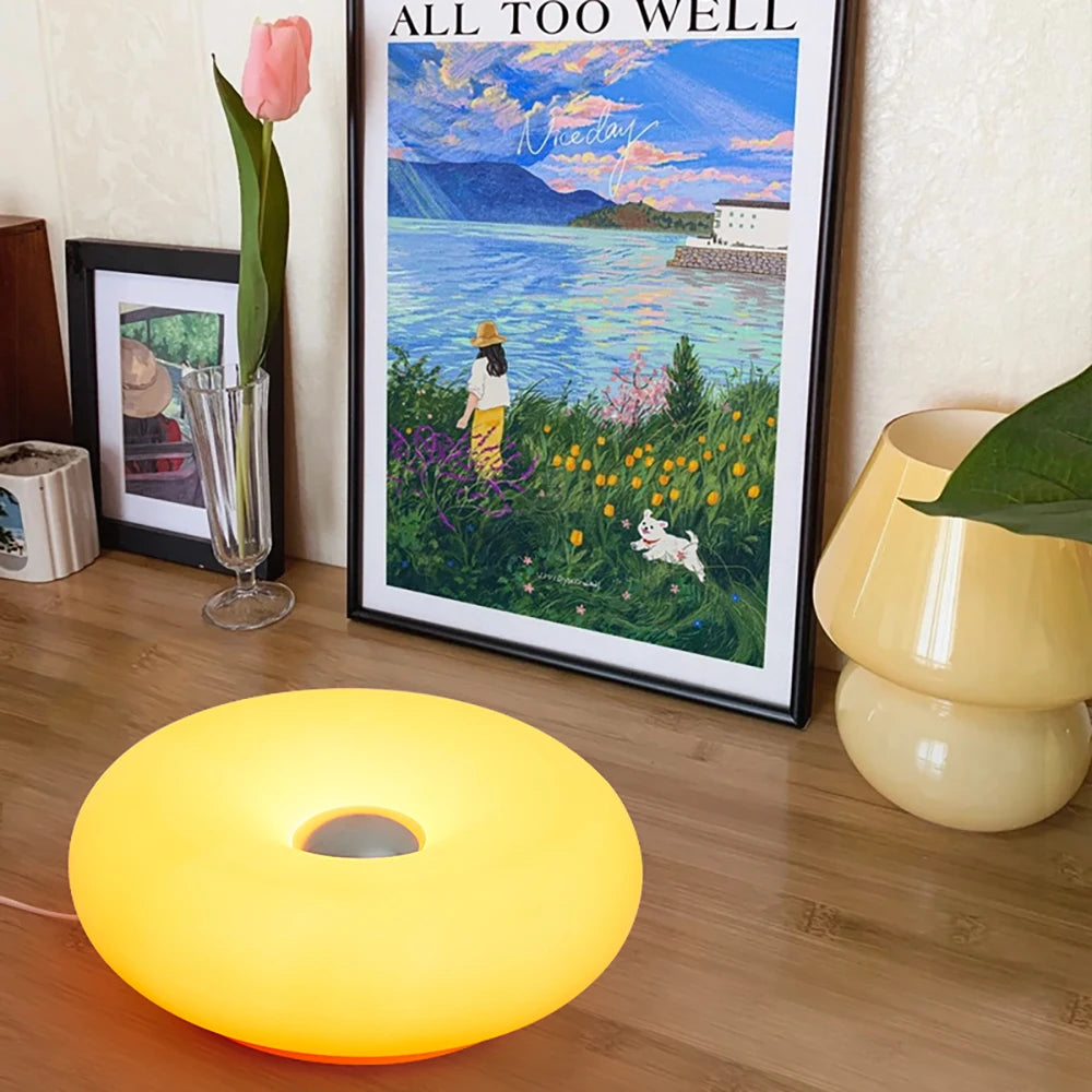 Modern Colorful Donut Table Lamp