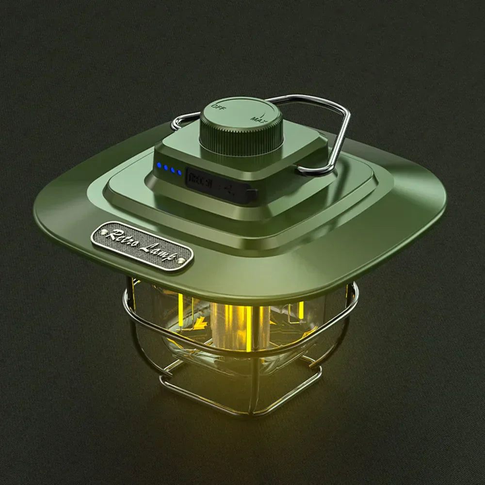 Retro Rechargeable LED Camping Lantern