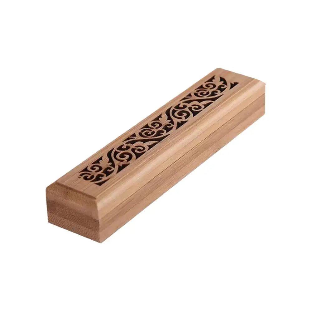 Natural Bamboo Incense Burner With Laying Plate